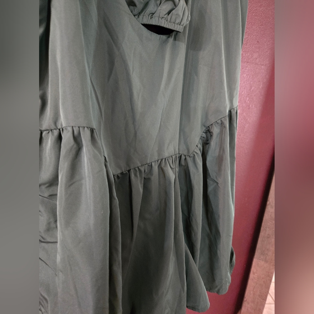 TCEC Dark Green Mini Dress - Picture 7 of 8